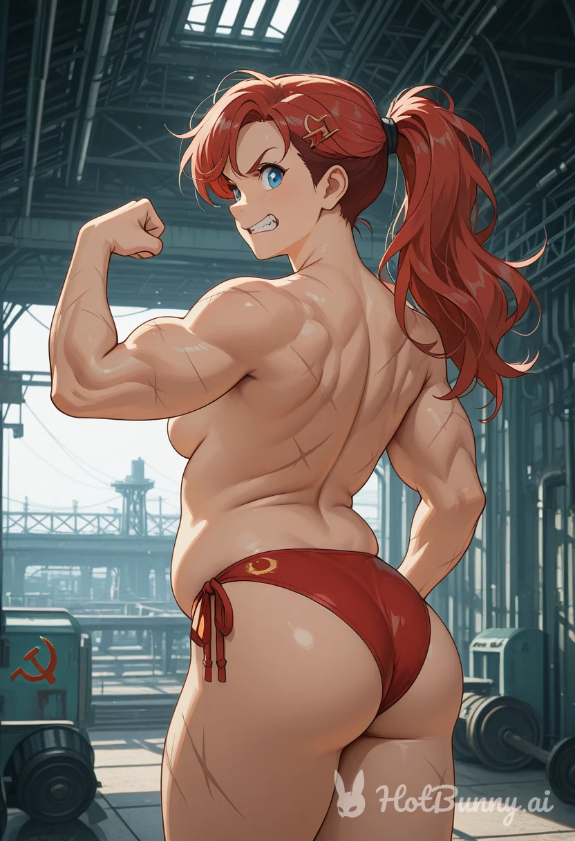 Muscle Girl Swimsuit Ai Hentai