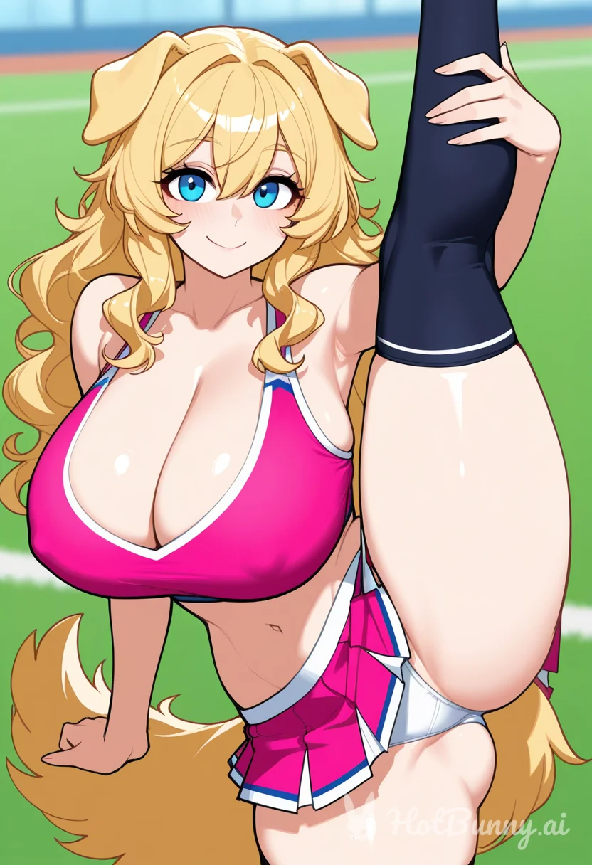 Dog Girl Huge Tits Blonde Ai Hentai