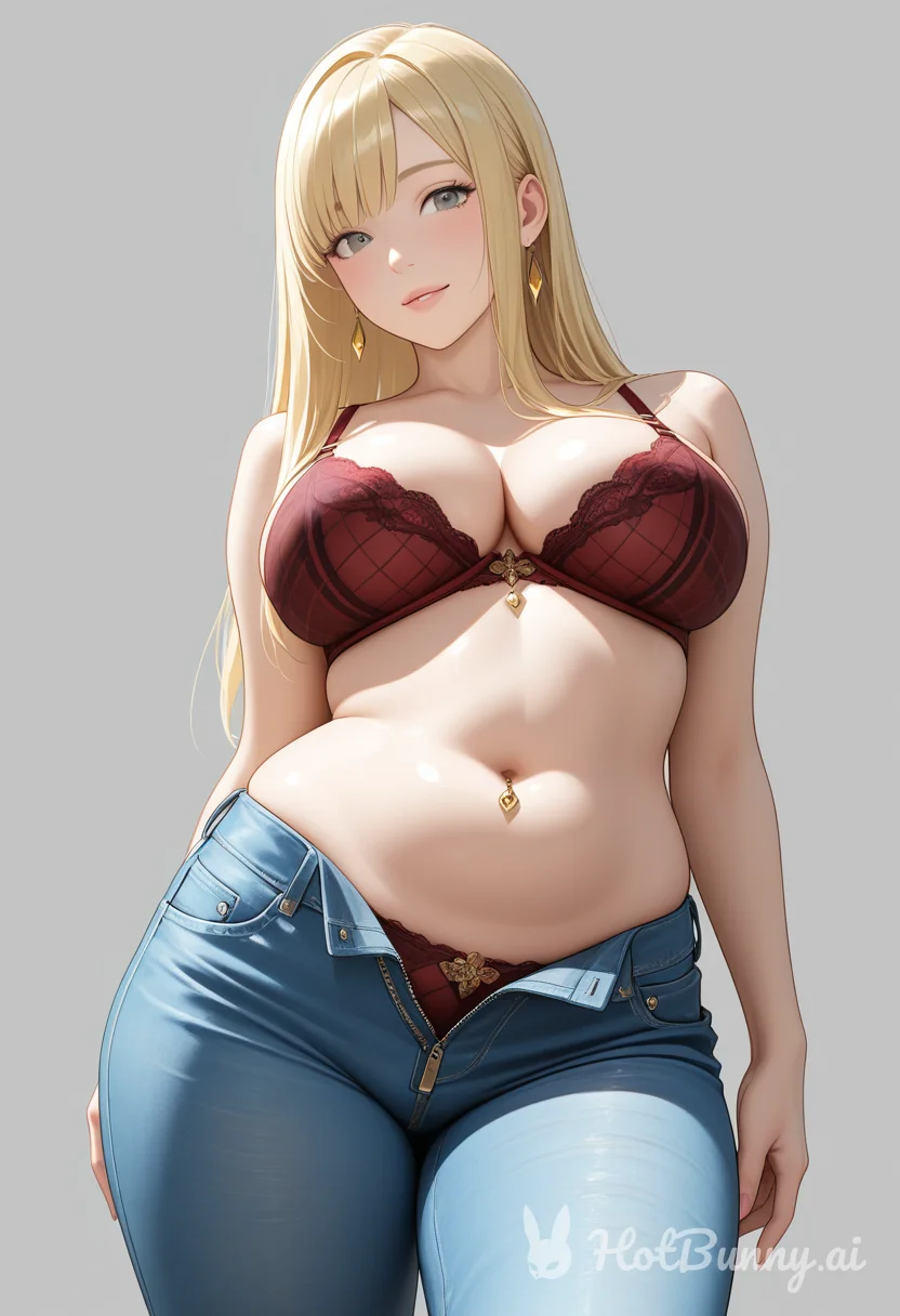 Chubby Blonde Lingerie Ai Hentai