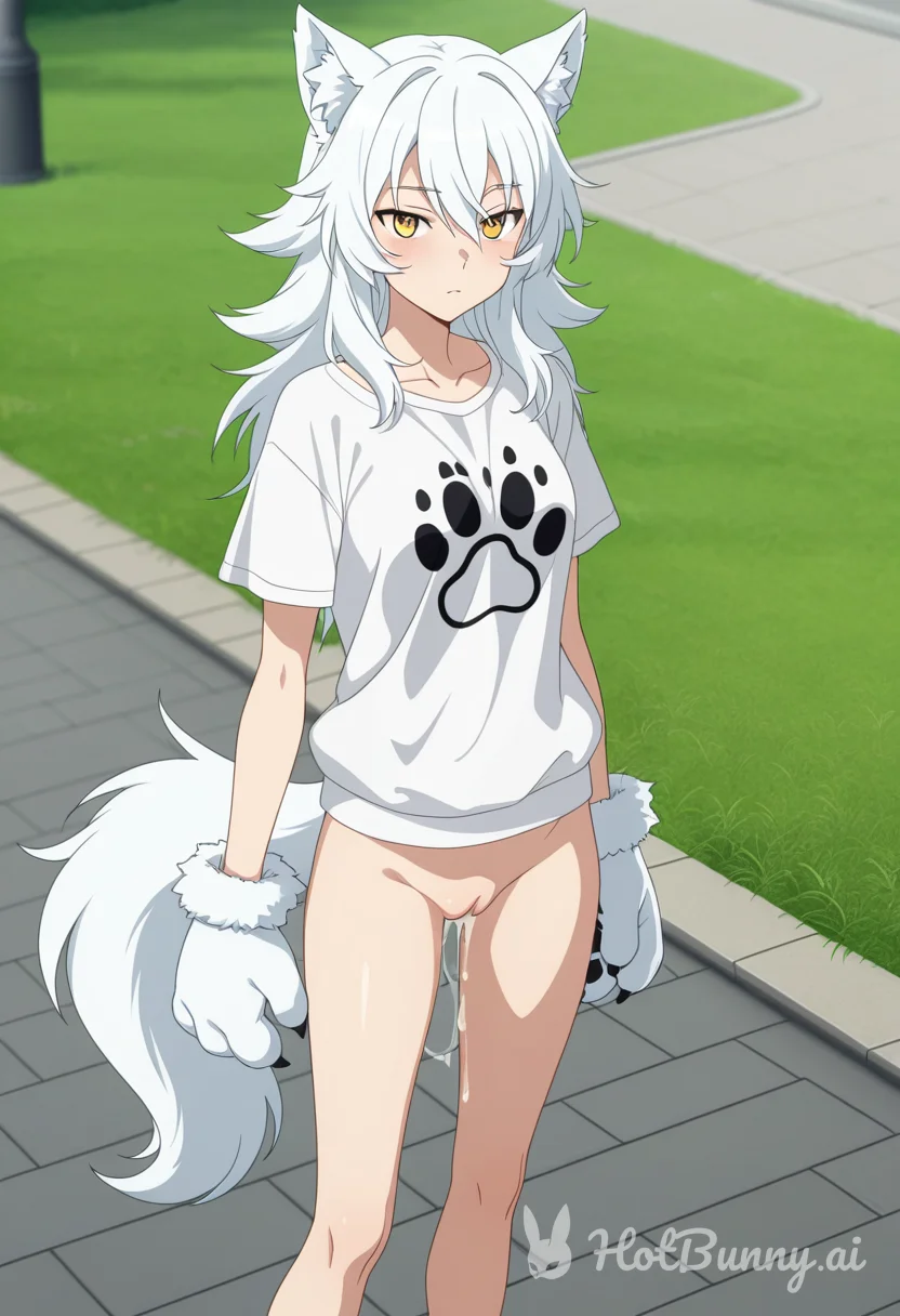 Wolfie on campus
