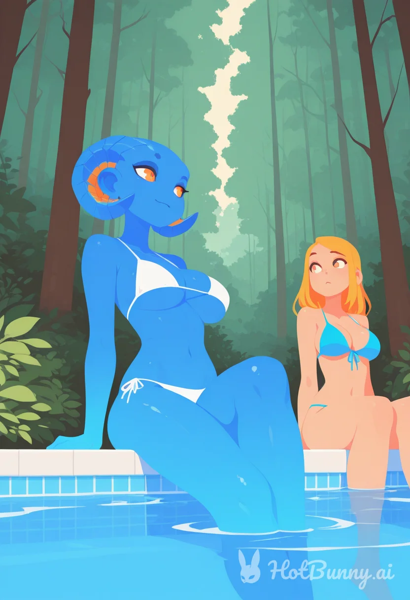 Monster Musume Swimsuit Blonde Ai Hentai