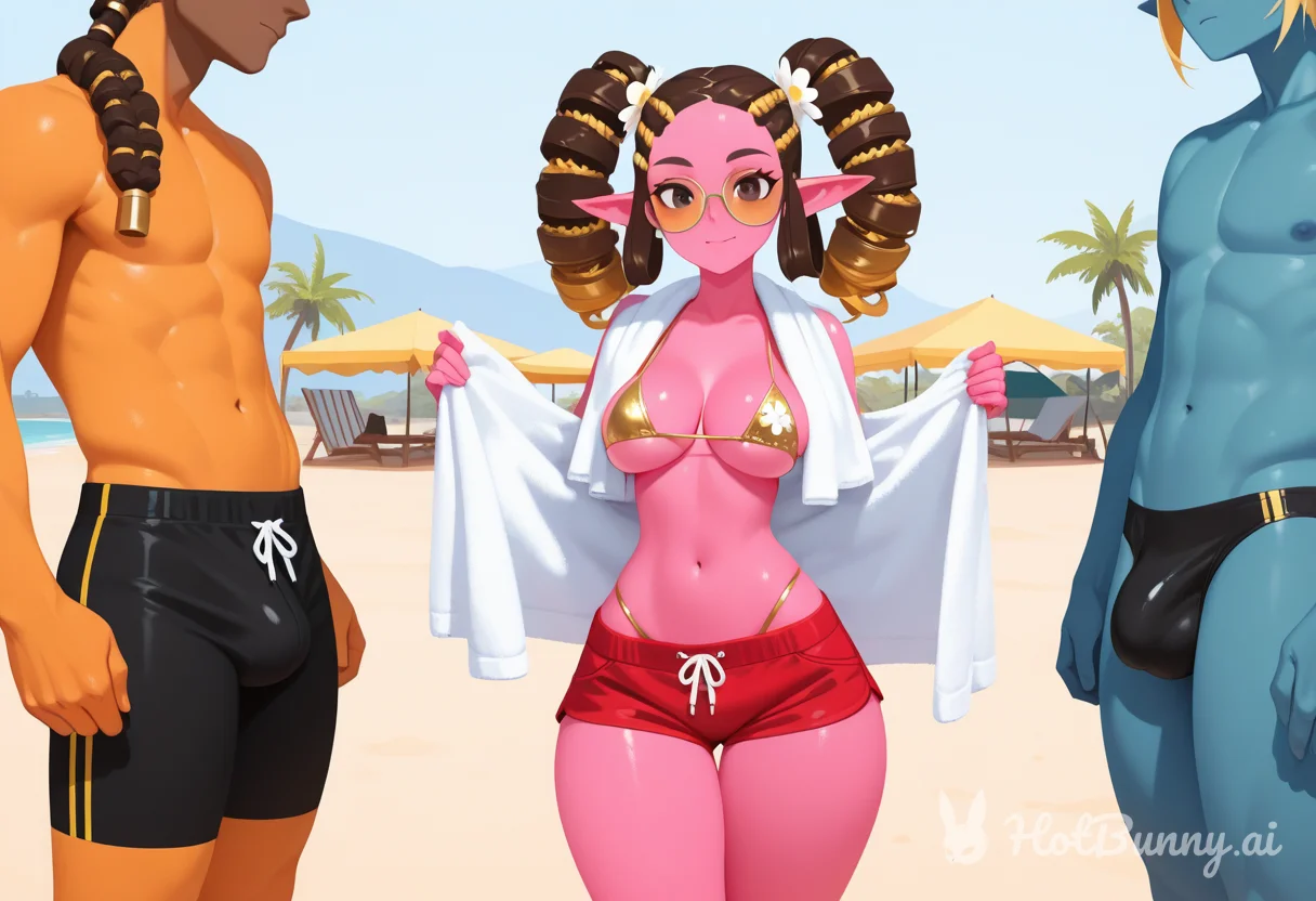 Swimsuit Blonde Ai Hentai