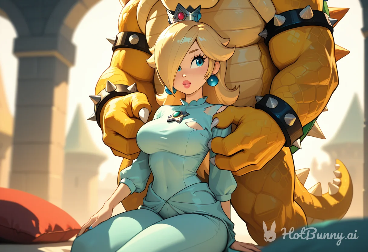 Princess Peach and Rosalina Furry Ai Hentai