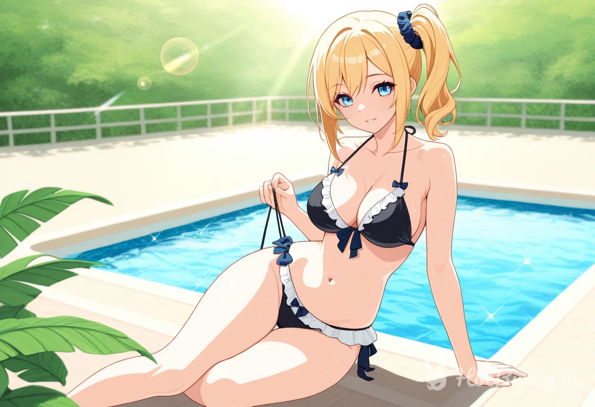 Swimsuit Blonde Ai Hentai