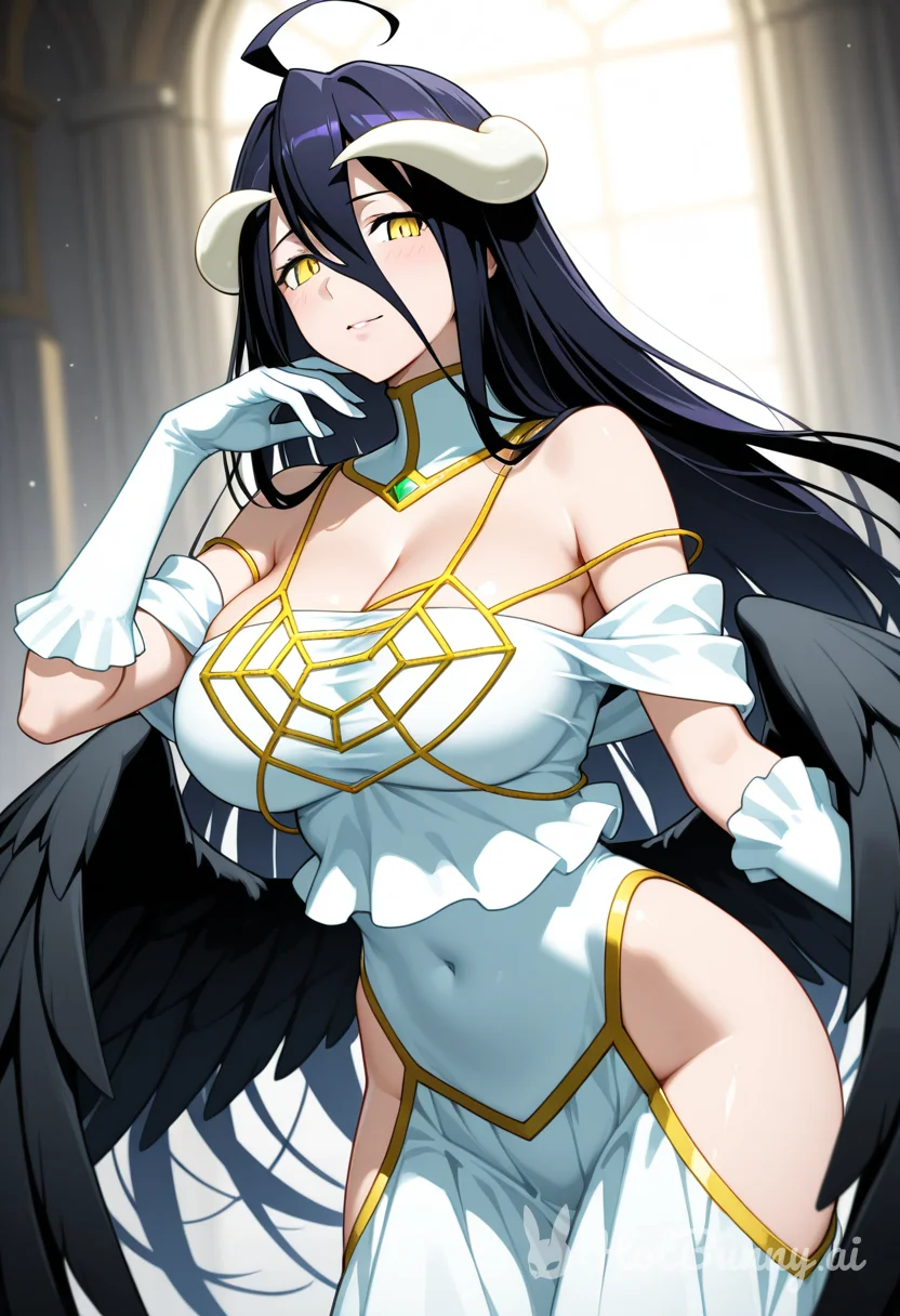 Albedo from Overlord Succubus Ai Hentai