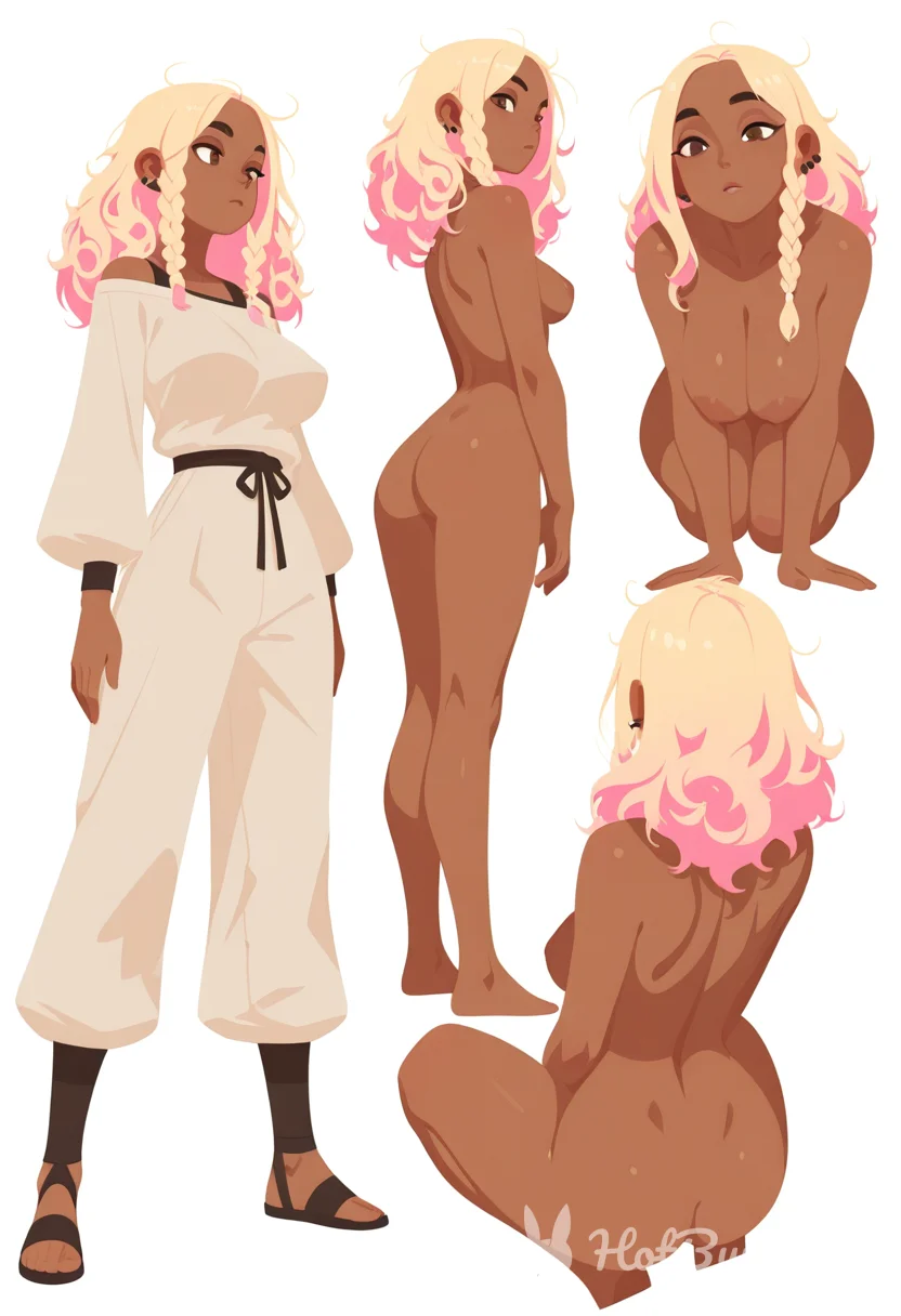 Ebony Blonde Ai Hentai