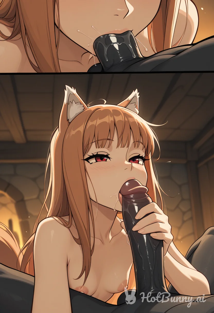 Wolf Girl Blowjob Ai Hentai