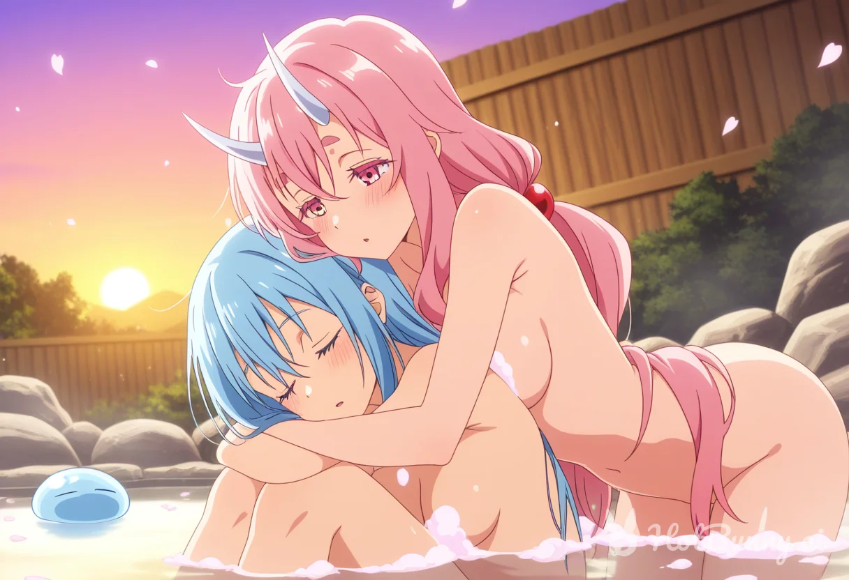 Enjoying the bath time 