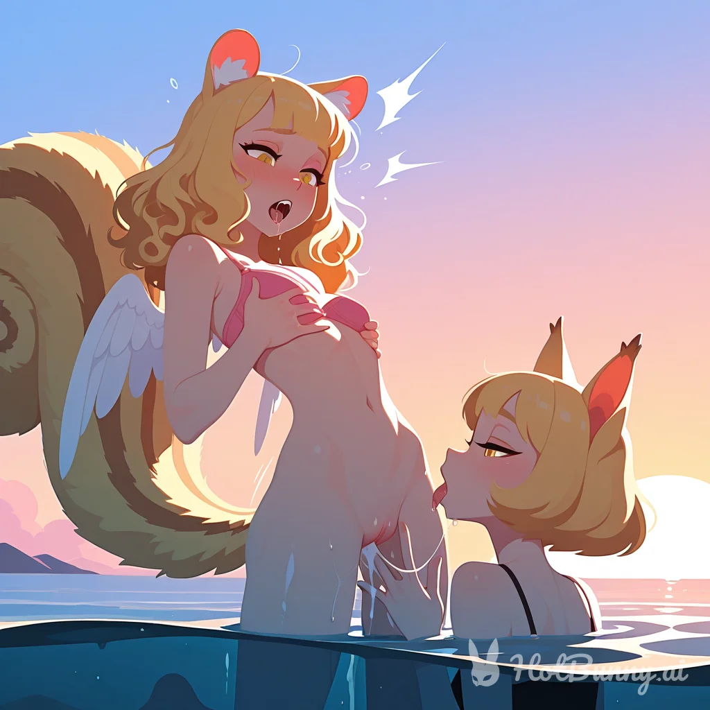 Lesbian Swimsuit Blonde Ai Hentai