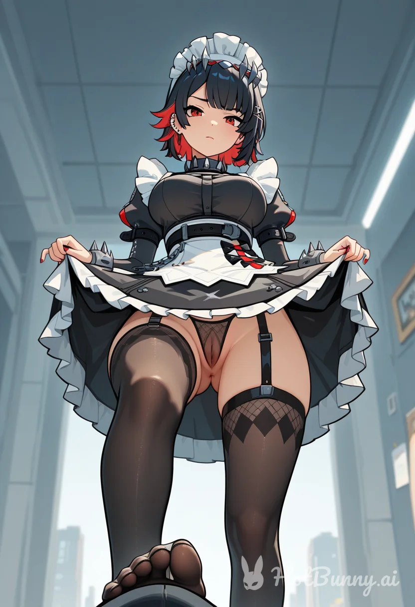 Footjob Maid Lingerie Ai Hentai