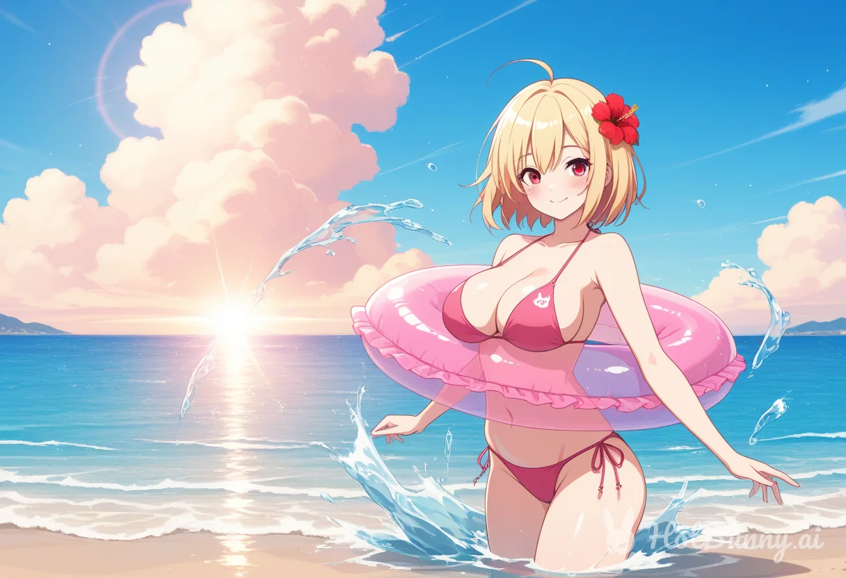 Swimsuit Blonde Ai Hentai