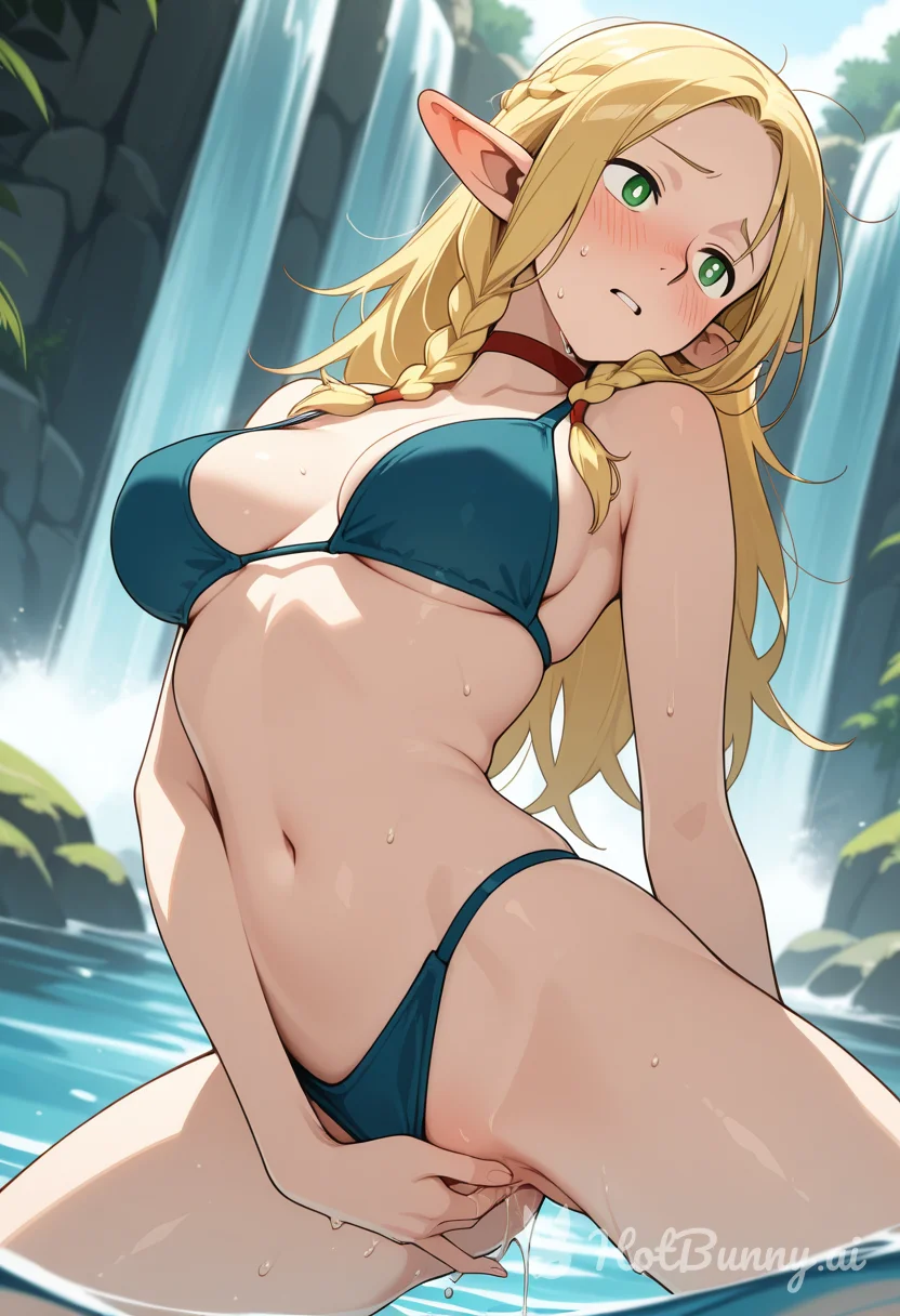 Marcille Donato from Delicious In Dungeon Elf Masturbation Ai Hentai