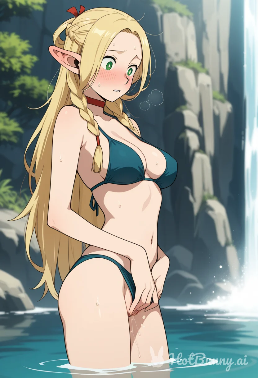 Marcille Donato from Delicious In Dungeon Elf Masturbation Ai Hentai