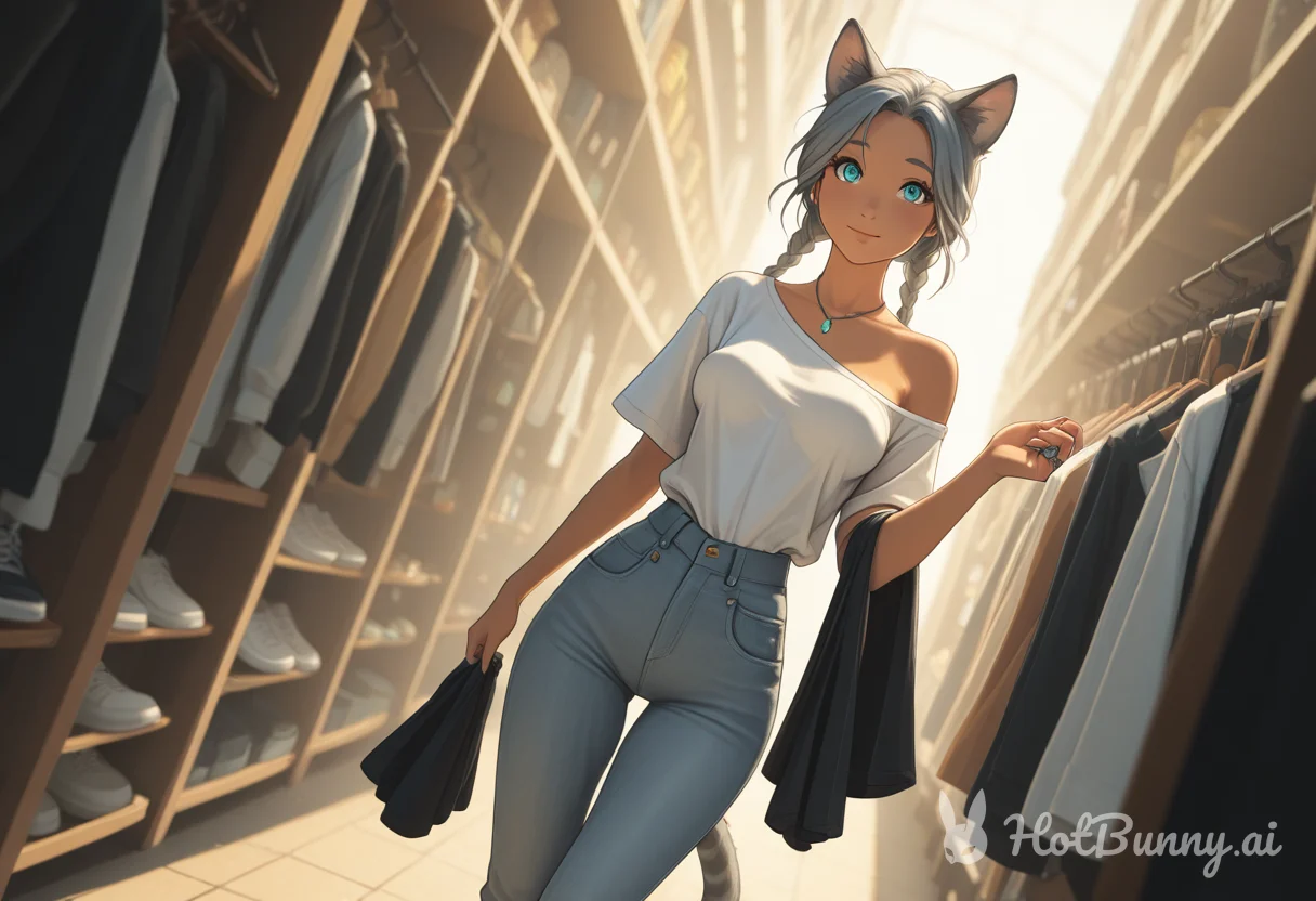 Nyla going shopping