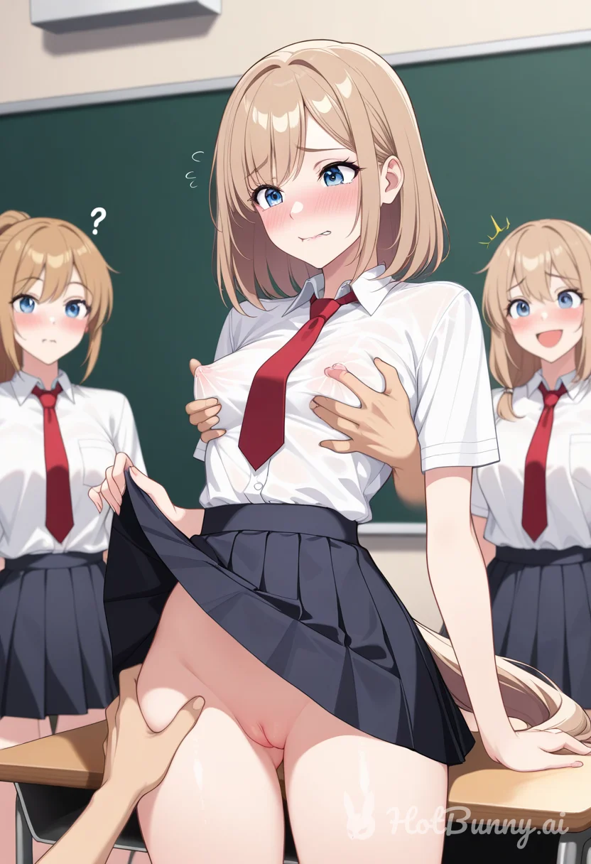 School Girl picked the wrong Sex education class