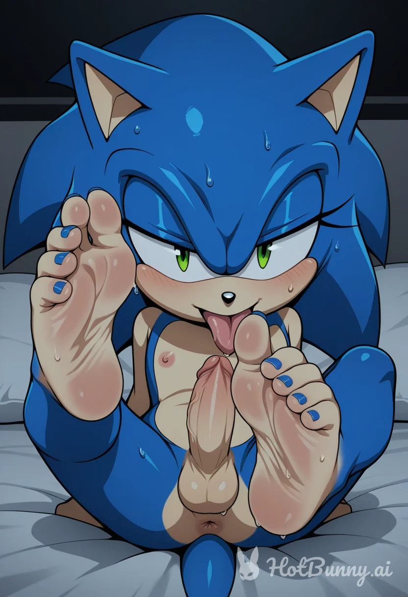 Sonic The Hedgehog from Sonic Furry Blowjob Ai Hentai