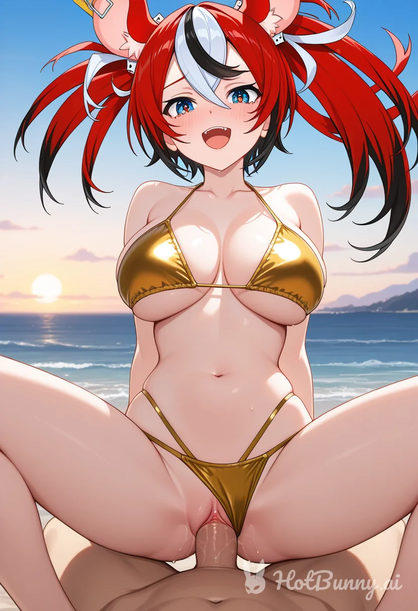 Hakos Baelz from Hololive Ai Hentai
