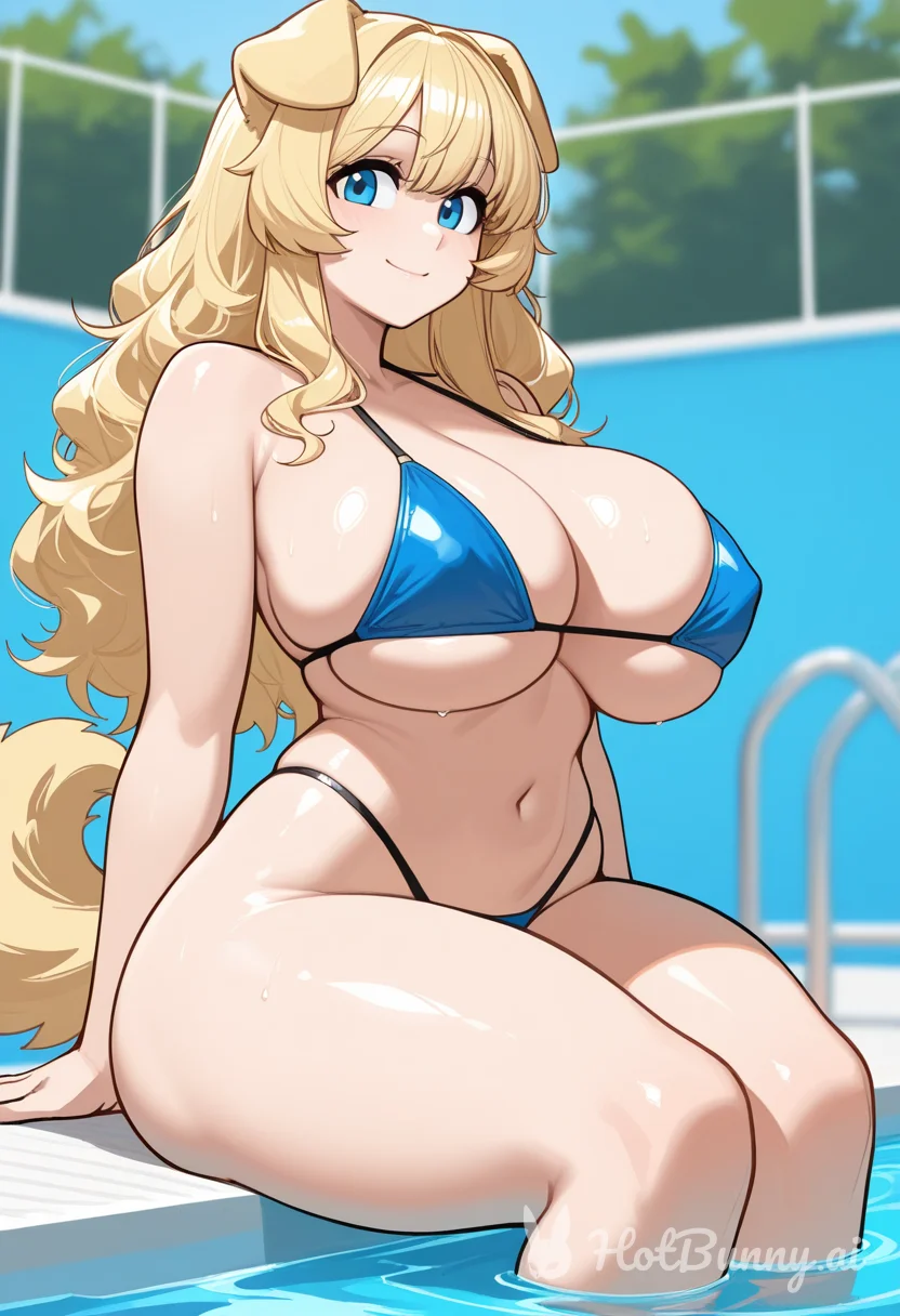 Dog Girl Swimsuit Huge Tits Ai Hentai