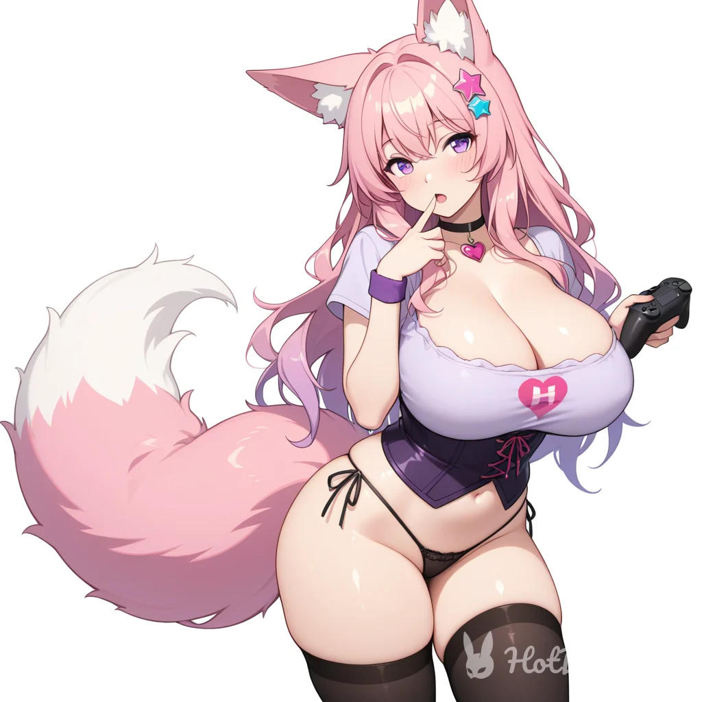 Fox Girl Vtuber Huge Tits Ai Hentai