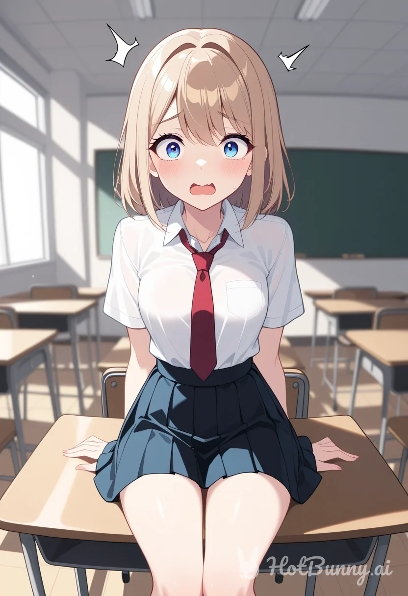 School Girl picked the wrong Sex education class