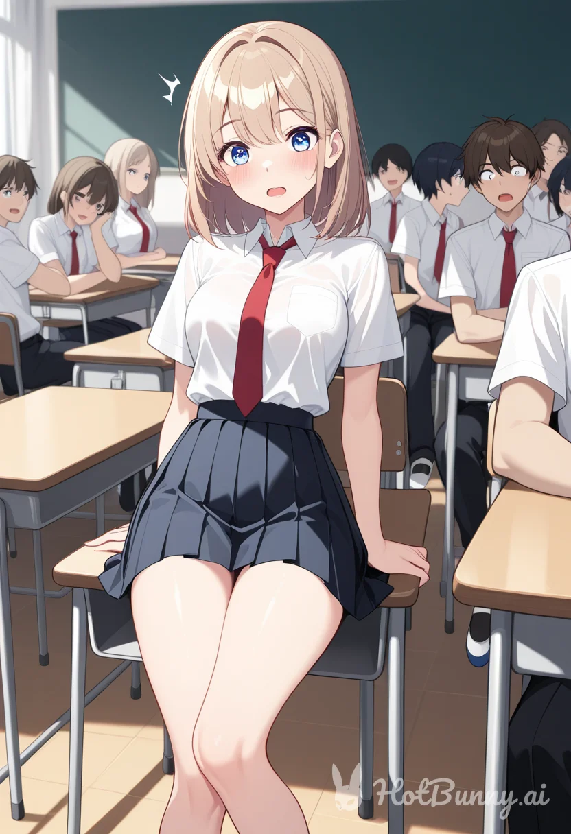 School Girl picked the wrong Sex education class
