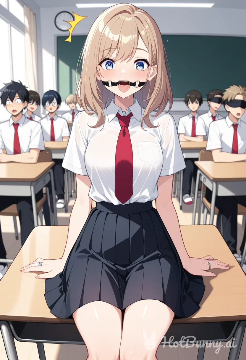 School Girl picked the wrong Sex education class