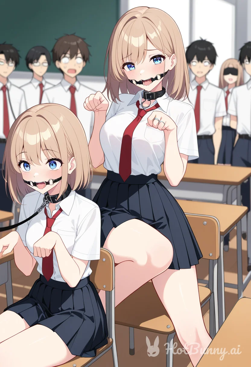 School Girl picked the wrong Sex education class