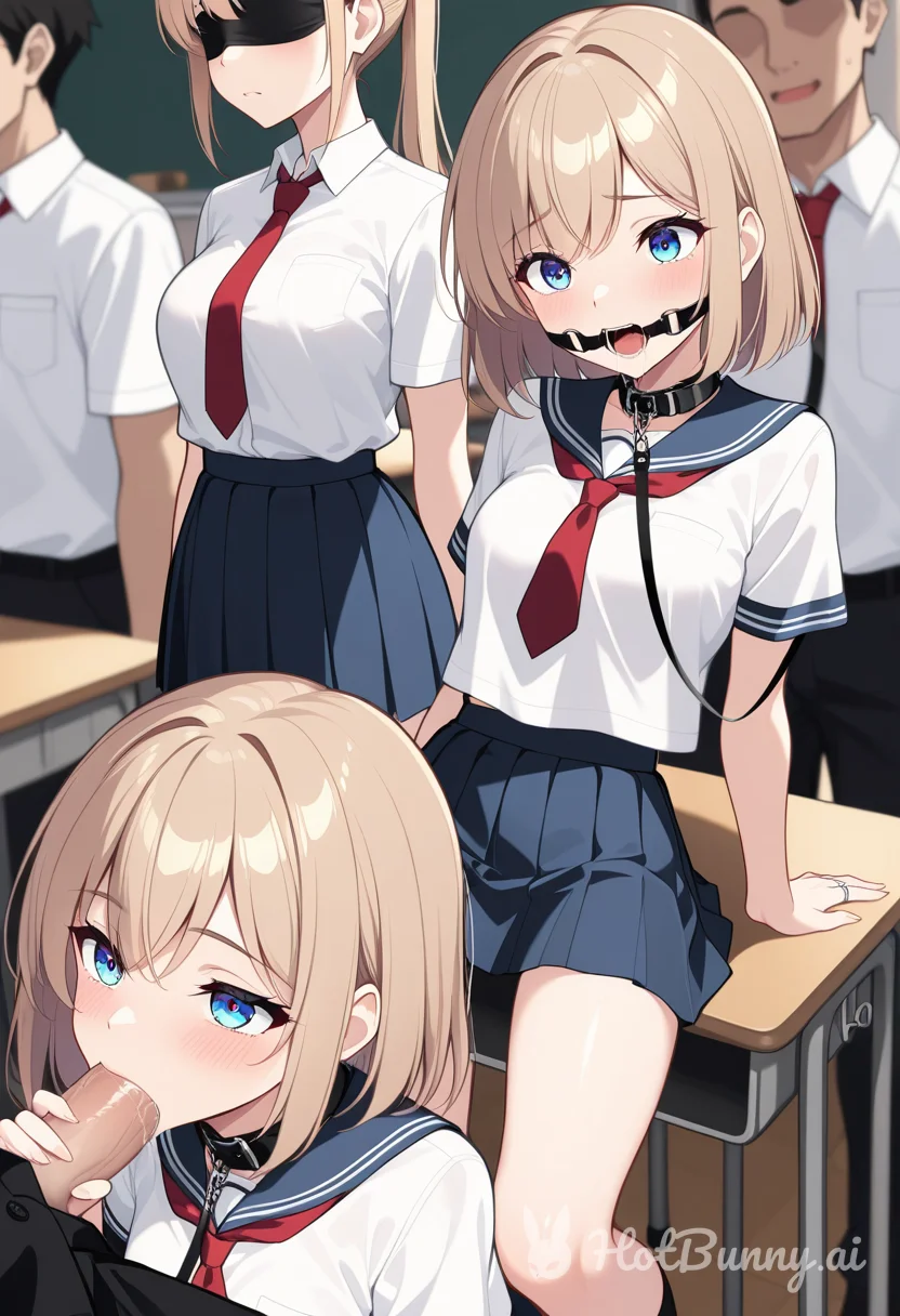School Girl picked the wrong Sex education class