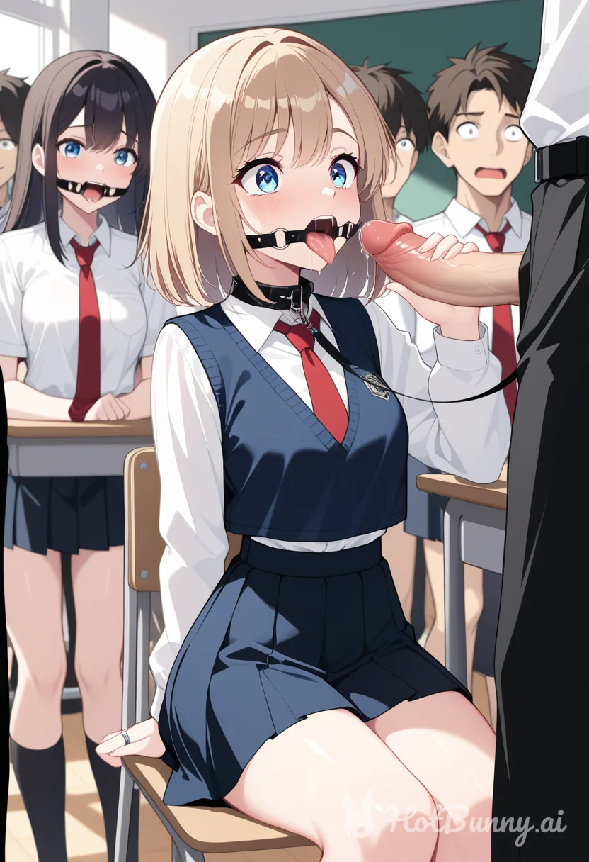 School Girl picked the wrong Sex education class
