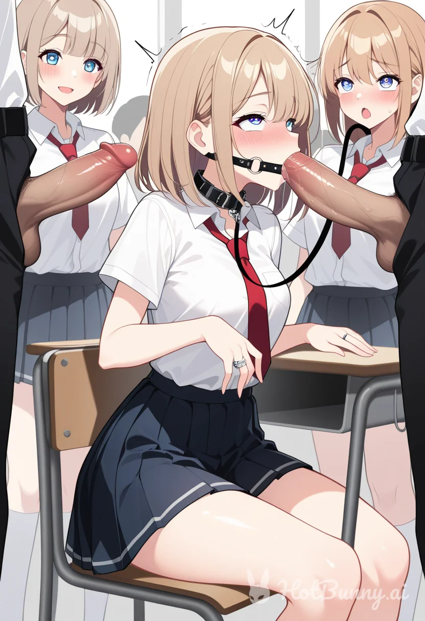 School Girl picked the wrong Sex education class