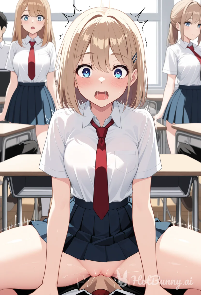 School Girl picked the wrong Sex education class