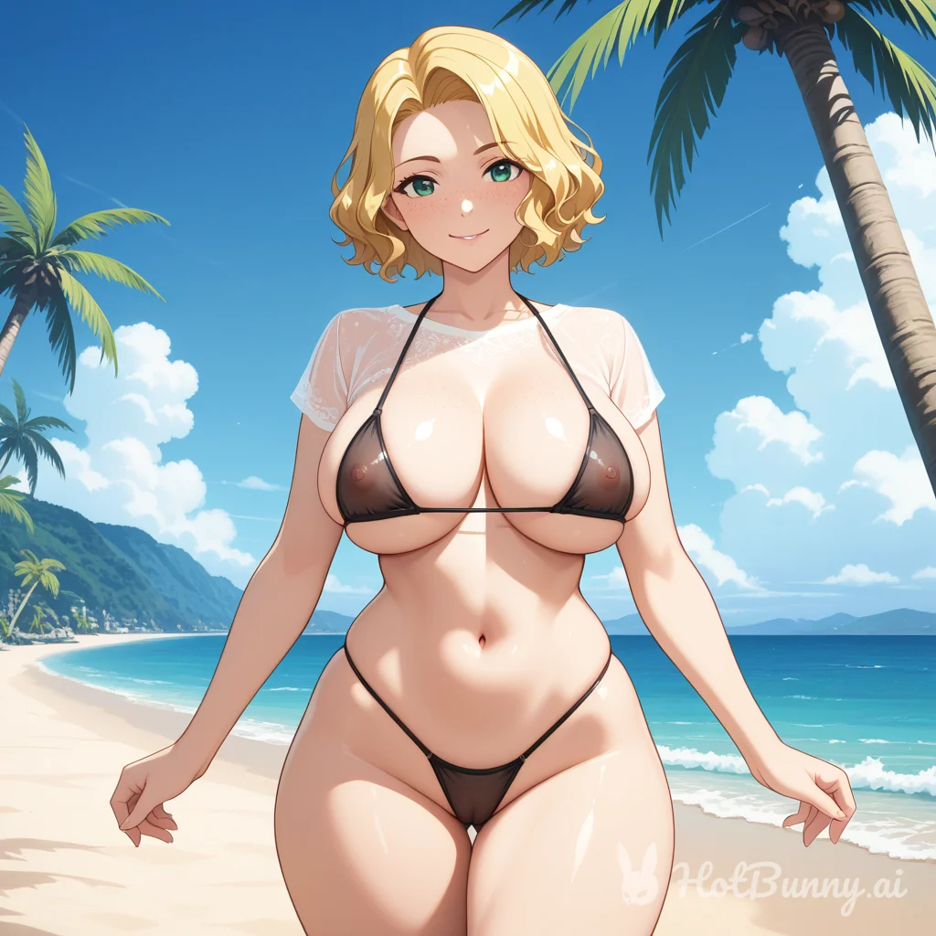 Swimsuit Blonde Ai Hentai