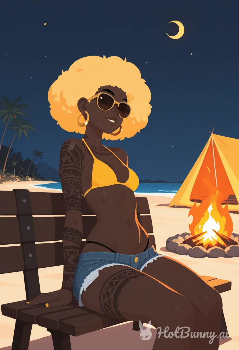 Black Swimsuit Blonde Ai Hentai