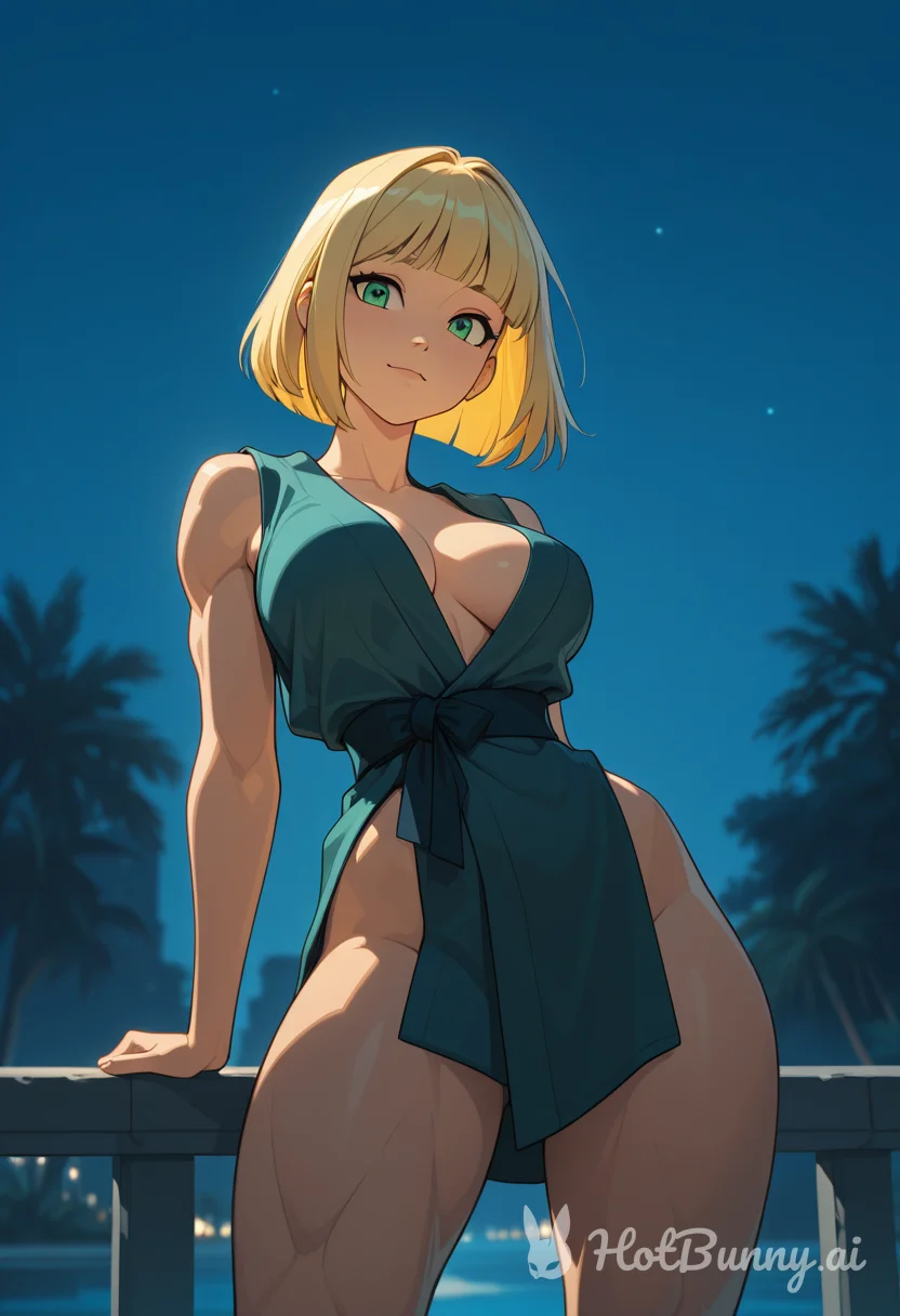 Muscle Girl Blonde Ai Hentai