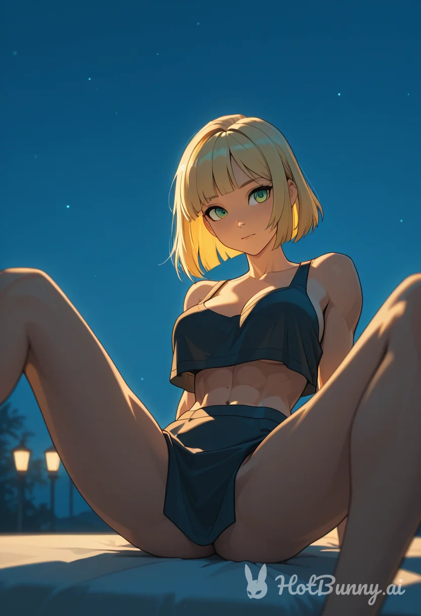 Muscle Girl Blonde Ai Hentai