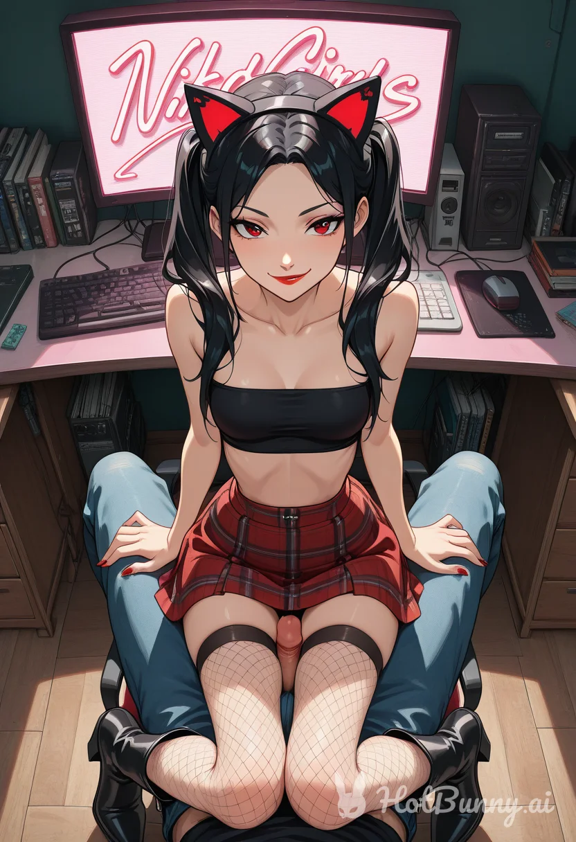Cat Girl Thighjob Lingerie Ai Hentai