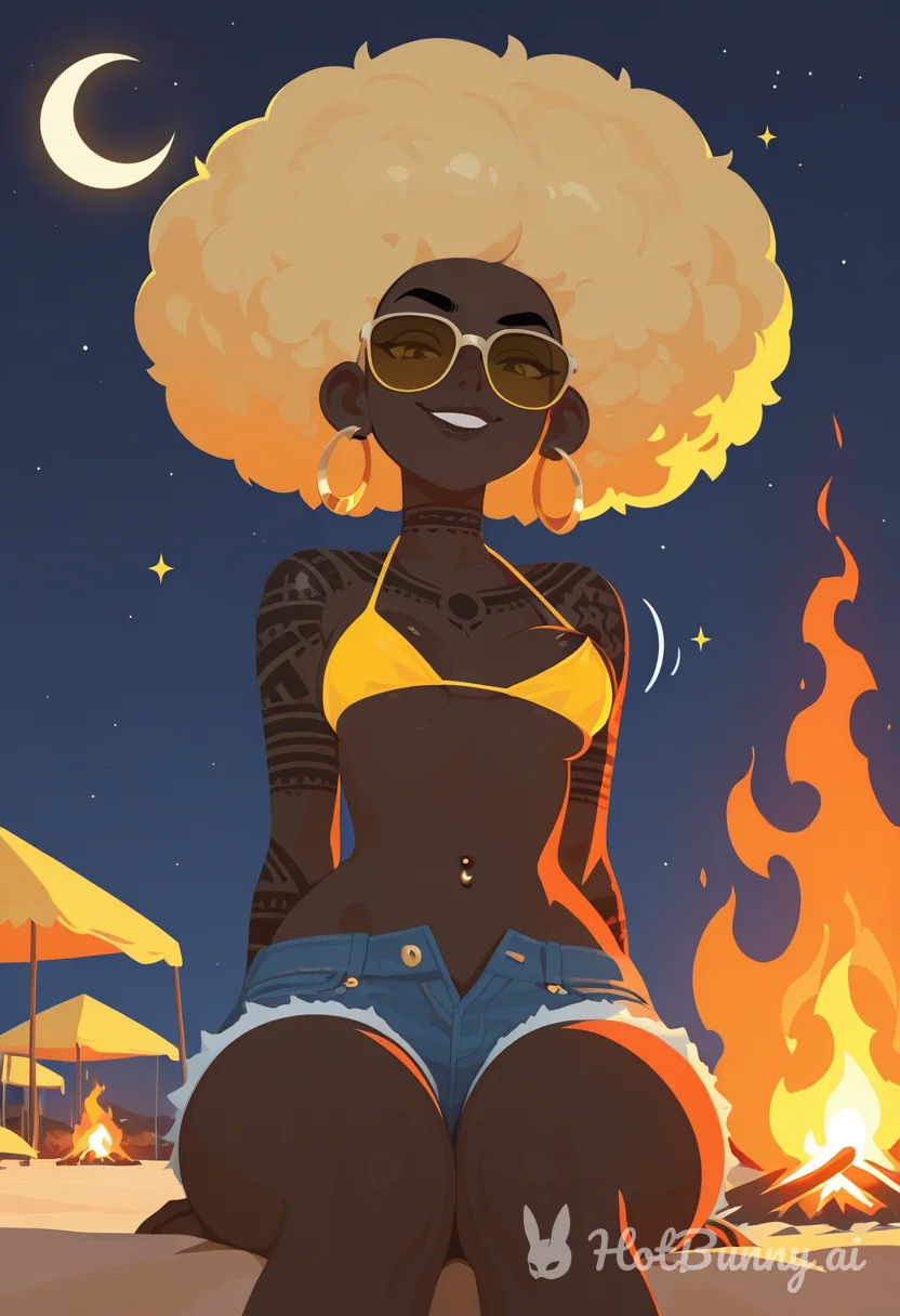 Black Swimsuit Blonde Ai Hentai
