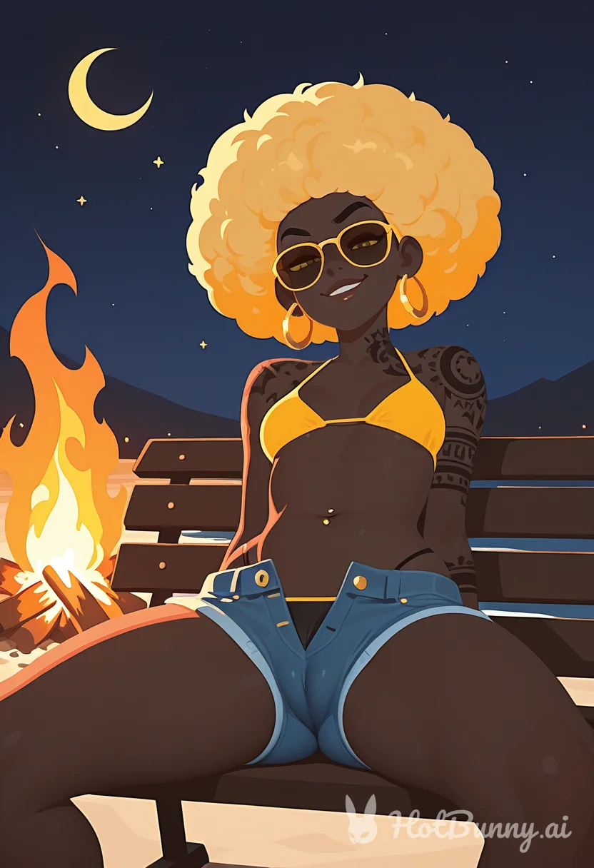 Black Swimsuit Blonde Ai Hentai