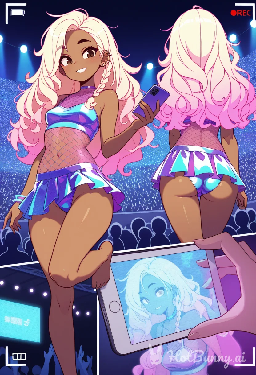 Ebony Swimsuit Blonde Ai Hentai