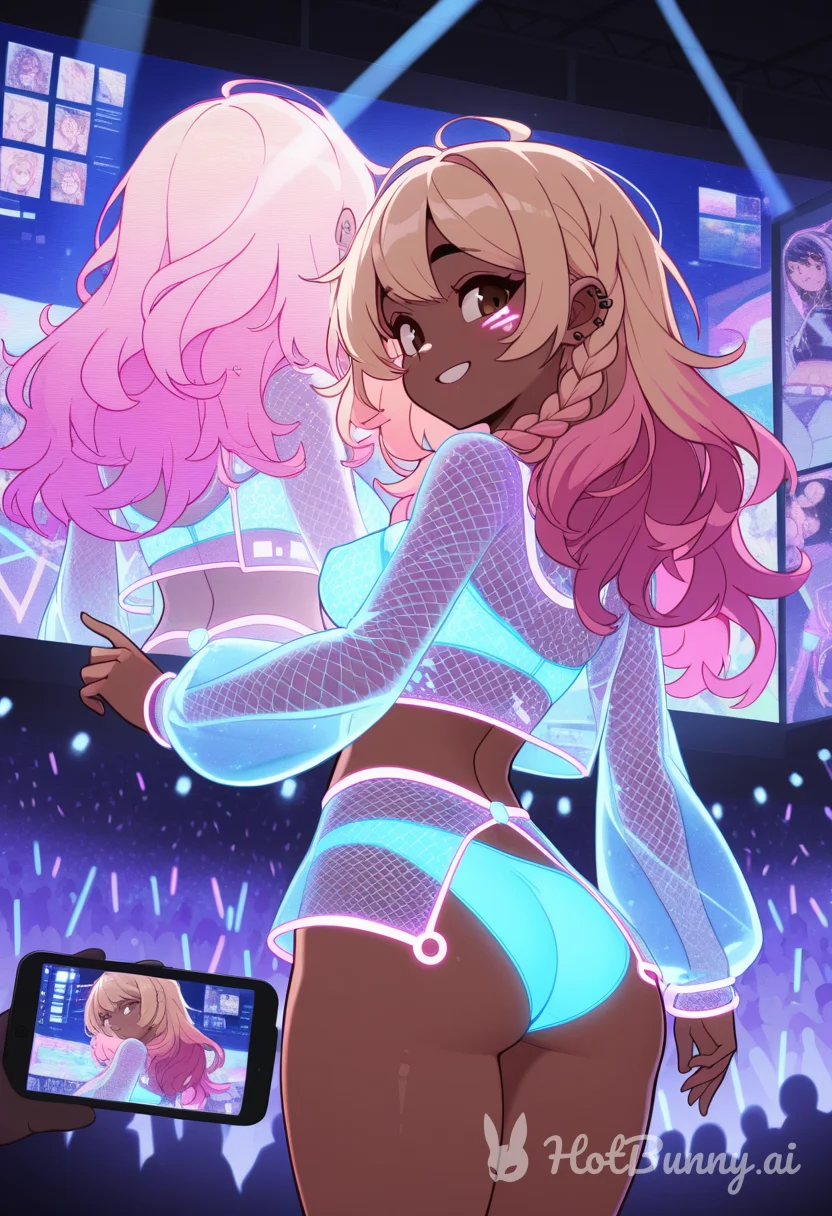 Ebony Swimsuit Blonde Ai Hentai