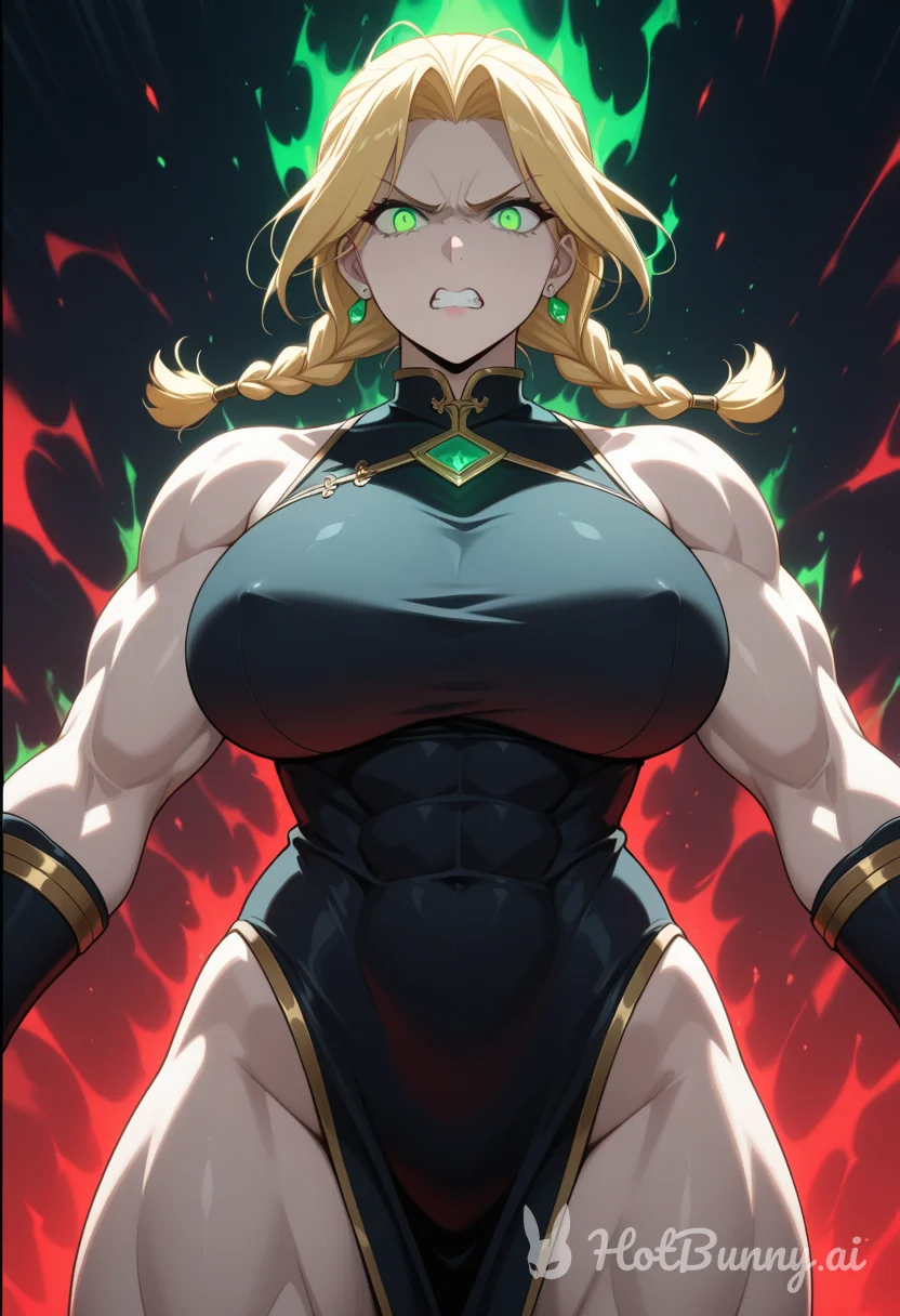 Muscle Girl Blonde Ai Hentai