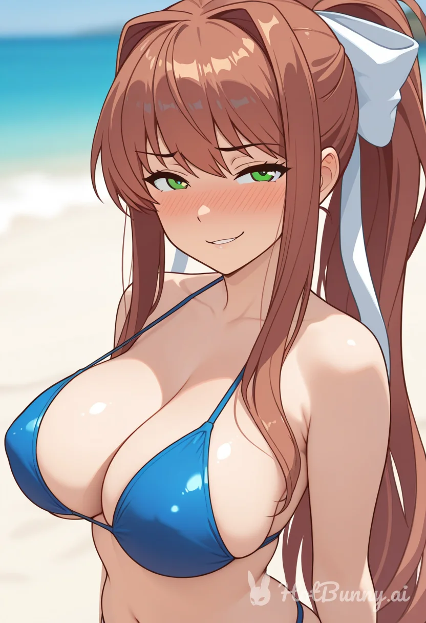 Monika Chillin’ at the Beach