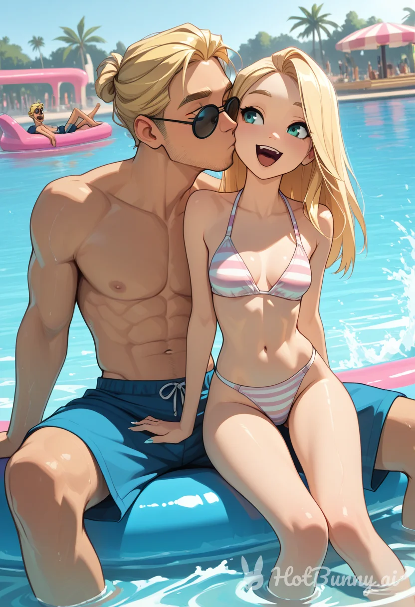Swimsuit Blonde Ai Hentai