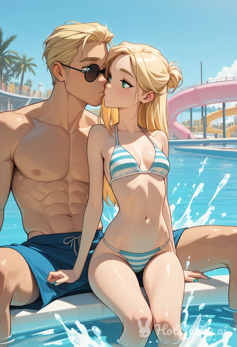 Swimsuit Blonde Ai Hentai