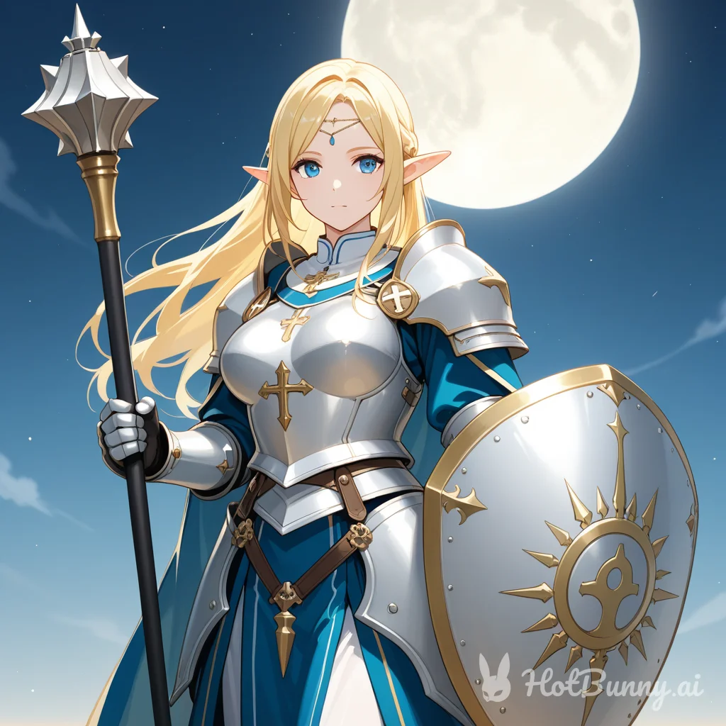 Elf Blonde Knight Ai Hentai