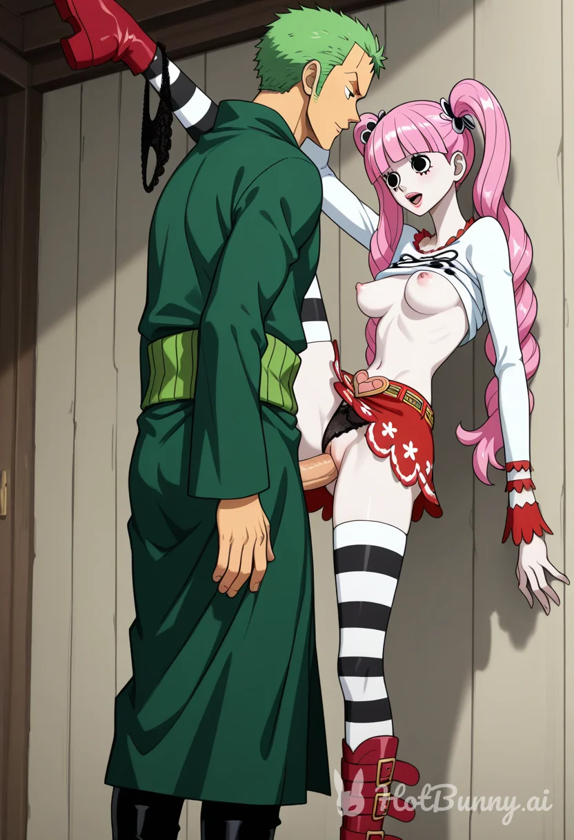Roronoa Zoro and Perona Ai Hentai