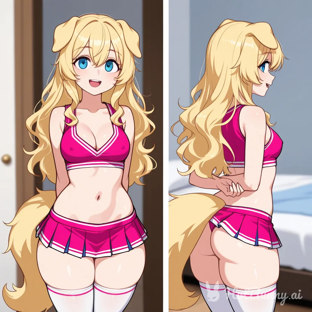 Dog Girl Blonde Cheerleader Ai Hentai
