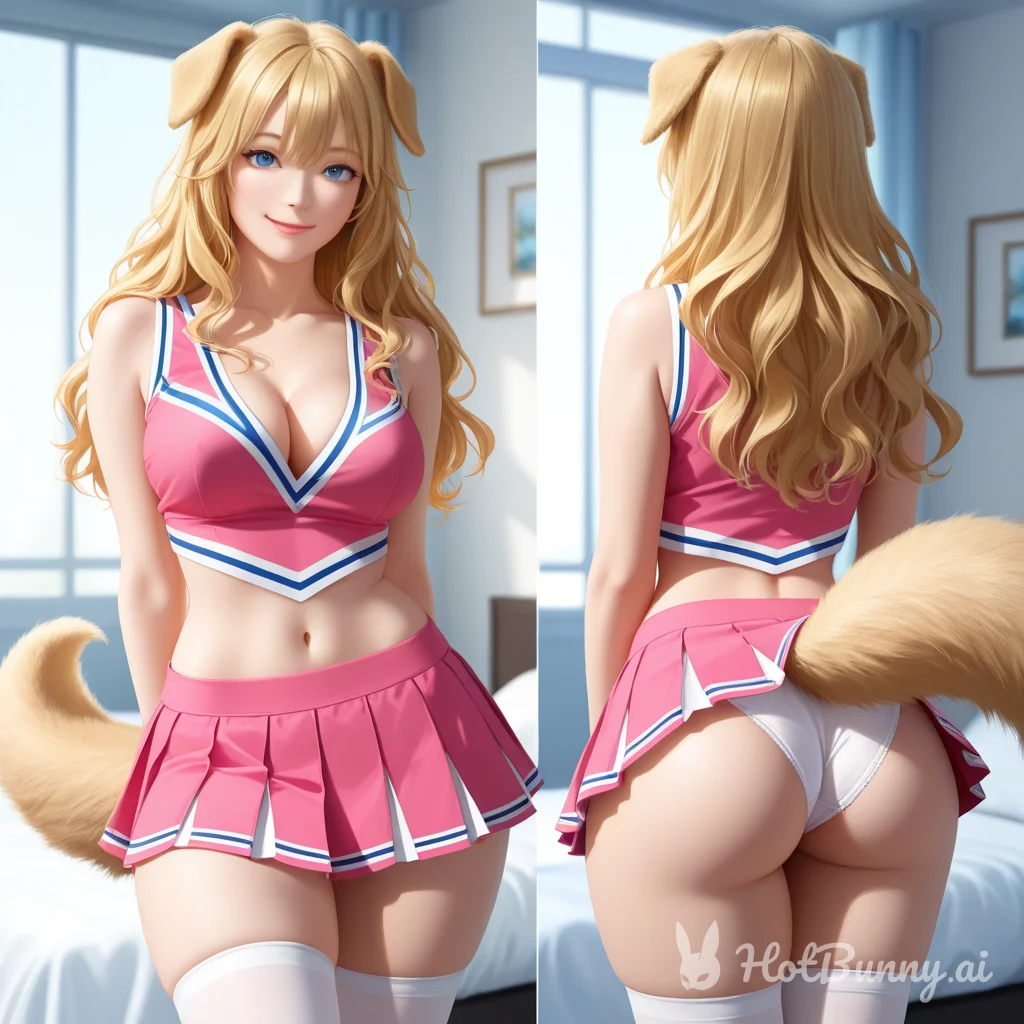Dog Girl Blonde Cheerleader Ai Hentai