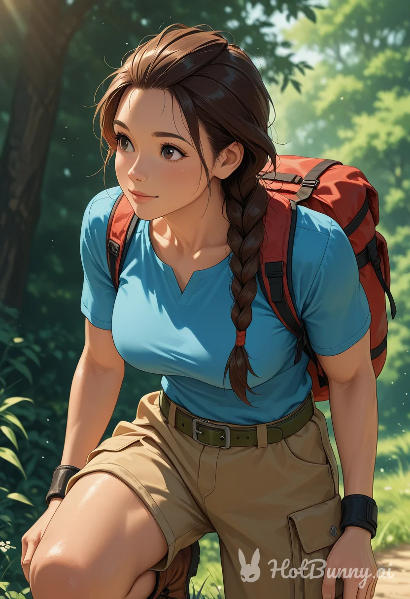 Kate out for a hike