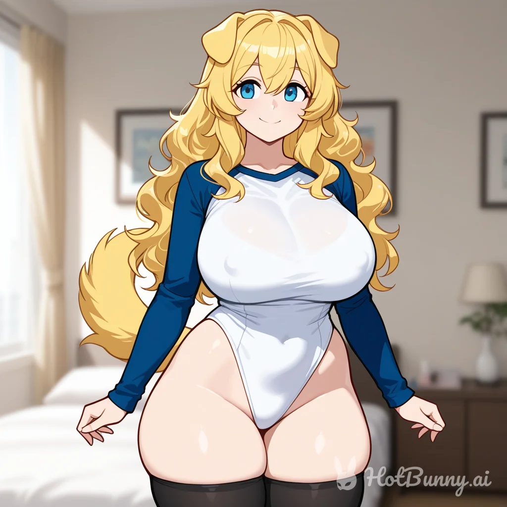 Dog Girl Huge Tits Blonde Ai Hentai